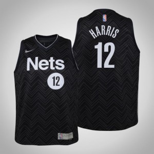 Joe Harris Brooklyn Nets 2021 Season Youth #12 Earned Jersey - Black 916786-461