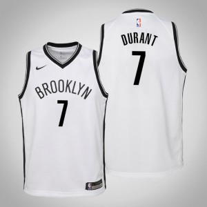 Kevin Durant Brooklyn Nets Youth #7 Association Jersey - White 141994-329