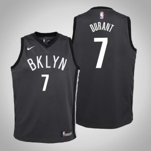 Kevin Durant Brooklyn Nets Youth #7 Statement Jersey - Black 331141-548