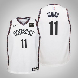 Kyrie Irving Brooklyn Nets 2020 Season Youth #11 City Jersey - White 747935-406