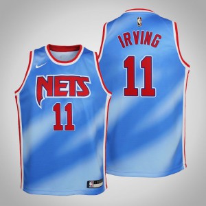 Kyrie Irving Brooklyn Nets 2021 Season Youth #11 Hardwood Classics Jersey - Blue 946136-877