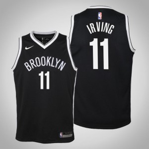 Kyrie Irving Brooklyn Nets Youth #11 Icon Jersey - Black 349591-678
