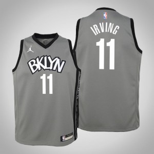 Kyrie Irving Brooklyn Nets 2021 Season Youth #11 Statement Jersey - Gray 232869-341