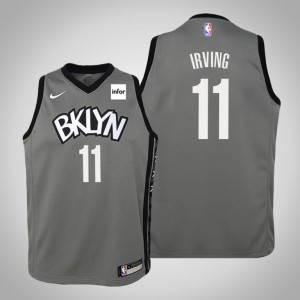 Kyrie Irving Brooklyn Nets 2020 Season Youth #11 Statement Jersey - Gray 766241-586