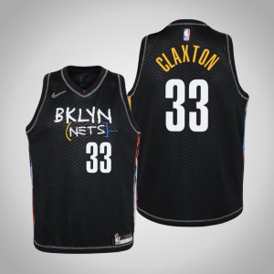 Nicolas Claxton Brooklyn Nets 2021 Season Youth #33 City Jersey - Black 823575-992
