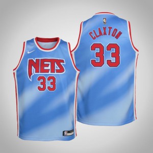 Nicolas Claxton Brooklyn Nets 2021 Season Youth #33 Hardwood Classics Jersey - Blue 883212-603