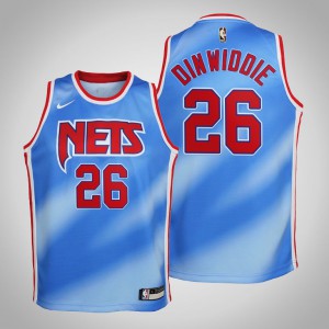 Spencer Dinwiddie Brooklyn Nets 2021 Season Youth #26 Hardwood Classics Jersey - Blue 562714-607