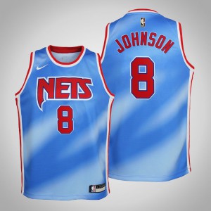 Tyler Johnson Brooklyn Nets 2021 Season Youth #8 Hardwood Classics Jersey - Blue 352542-483