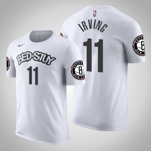 Men's Brooklyn Nets Kyrie Irving 11 NBA City Edition Jersey White  Basketball Shirt 2019-2020